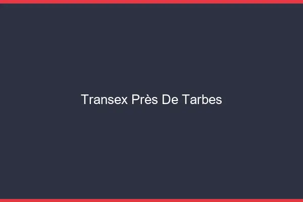 Transex Près de Tarbes