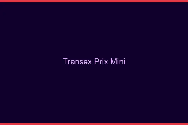 Transex prix mini