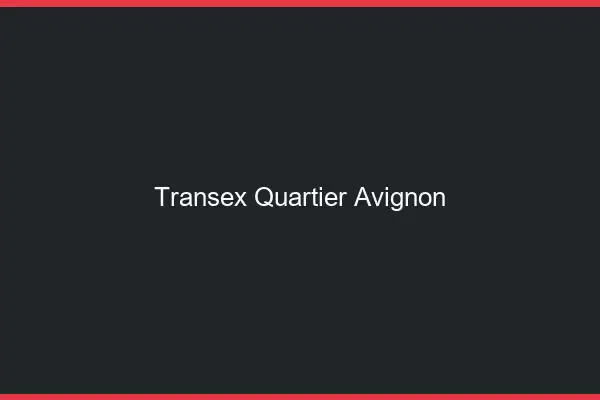 Transex Quartier Avignon