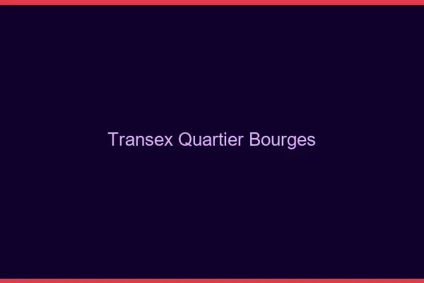 Transex Quartier Bourges