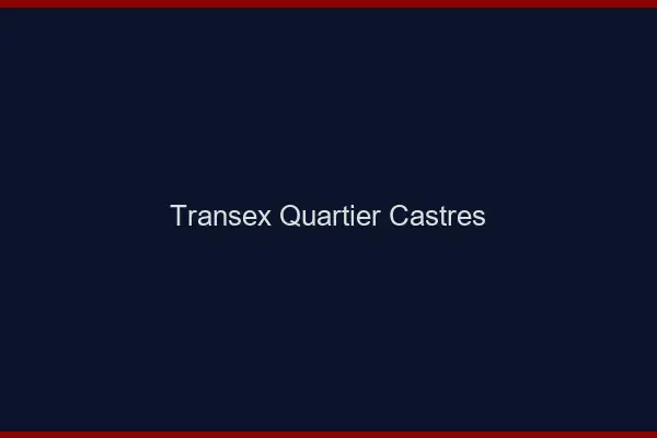 Transex Quartier Castres