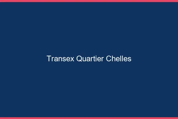 Transex Quartier Chelles