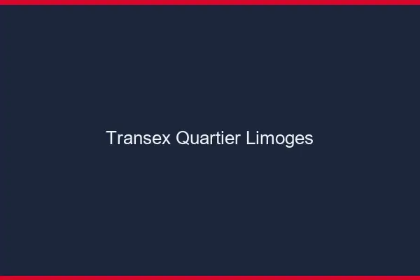 Transex Quartier Limoges