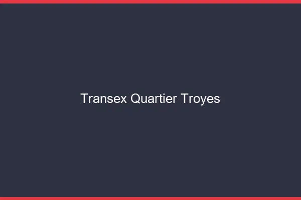 Transex Quartier Troyes