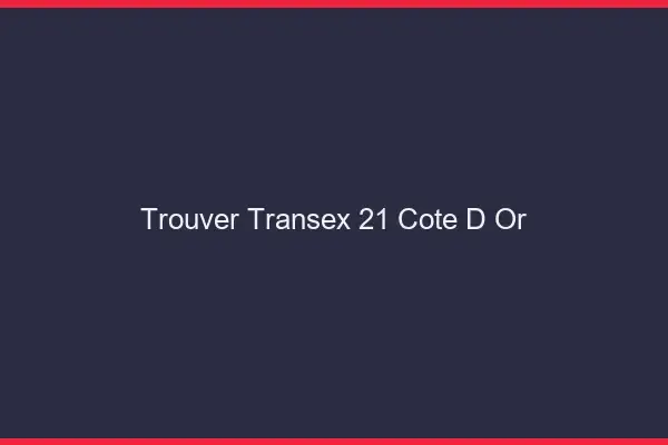Trouver Transex 21 Cote D Or