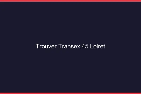Trouver Transex 45 Loiret
