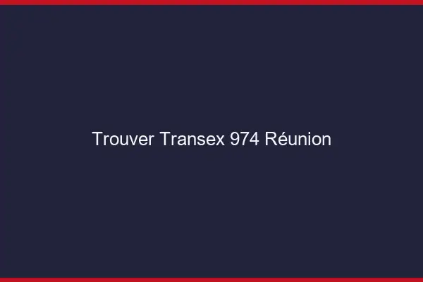 Trouver Transex 974 Reunion
