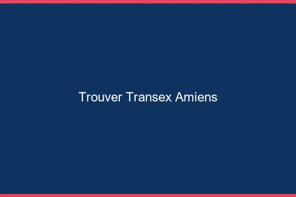 Trouver Transex Amiens