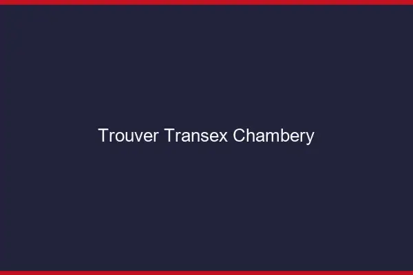 Trouver Transex Chambéry