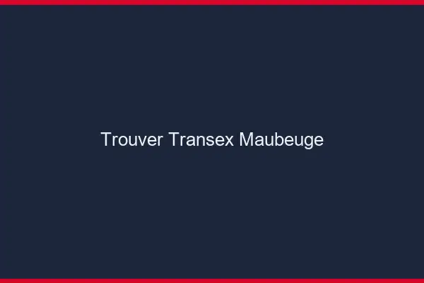 Trouver Transex Maubeuge
