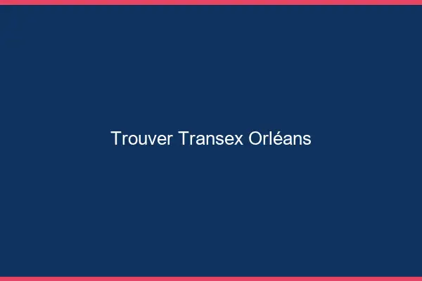 Trouver Transex Orléans
