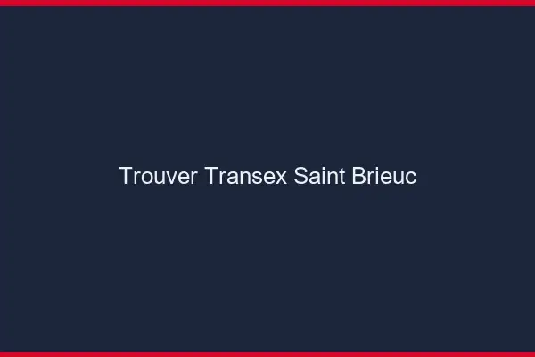 Trouver Transex Saint-Brieuc
