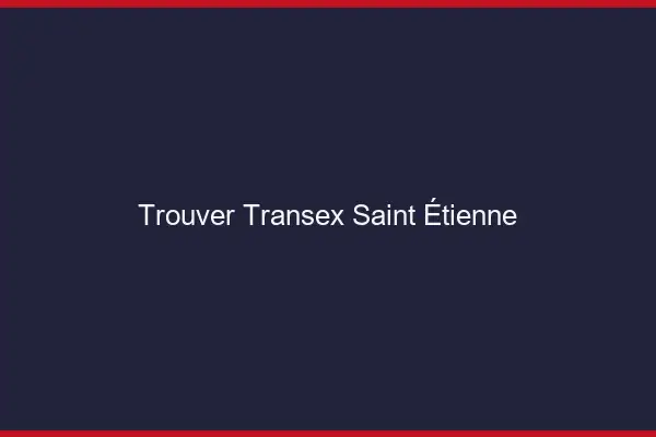 Trouver Transex Saint-Étienne