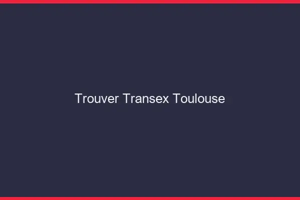 Trouver Transex Toulouse