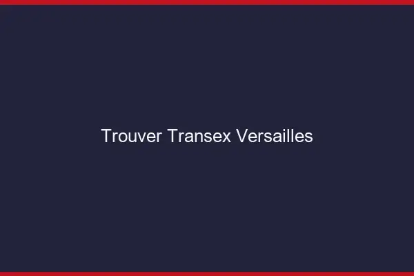 Trouver Transex Versailles
